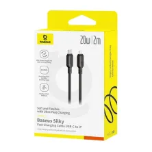 Кабель Baseus Silky Series Fast Charging Data Cable Type-C to Lightning PD 20W 2m Черный