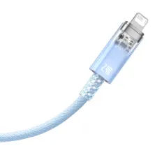 Кабель Baseus Explorer Series with Smart Temperature Control Fast Charging Data Cable USB to Lightning 2.4A 1m Блакитний