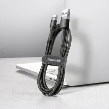 Кабель Baseus Cafule Cable USB to Type-C QC3.0 2A 3m Чорний