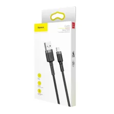Кабель Baseus Cafule Cable USB to Lightning 2.4A 0.5m Чорний