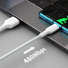 Кабель Baseus Simple Wisdom Series Fast Charging Data Cable USB to Type-C 40W 10V 4A 1.5m Набор 2 шт Белый