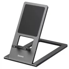 Підставка для телефона і планшета настільна Baseus Foldable Metal Desktop Holder Сірий
