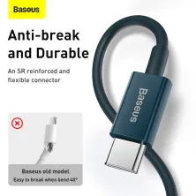 Кабель Baseus Superior Series Fast Charging Data Cable Type-C to Lightning PD 20W 1m Синій