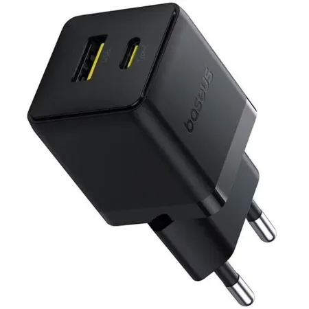 Мережевий зарядний пристрій Baseus Palm Fast Charger QC3.0+PD3.0 30W USB+Type-C 3A Чорний