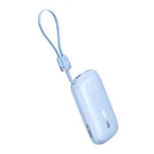 УМБ Baseus EnerFill FC21 Qpow 3 Ultra 10000mAh 22.5W з технологією QC3.0+PD3.0 + Кабель Type-C to Lightning Блакитний