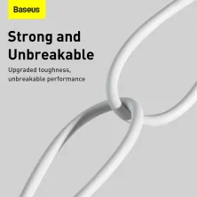 Кабель Baseus Superior Series Fast Charging Data Cable USB to Lightning 2.4A 1m Білий