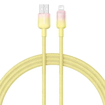 Кабель Baseus Discolor Series Fast Charging Data Cable USB to Lightning 2.4A 1m Жовтий