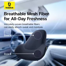 Подушка для спини Baseus PrimeTrip VH1 Breathable Car Lumbar Support Pillow Чорний