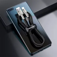 Кабель Baseus Cafule Metal Data Cable USB to Type-C 66W 11V 6A 0.25m Черный