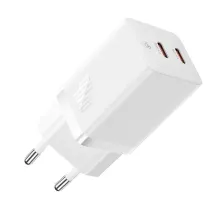 Сетевое зарядное устройство Baseus GaN5 Pro PD3.0 40W 2Type-C 3A Белый