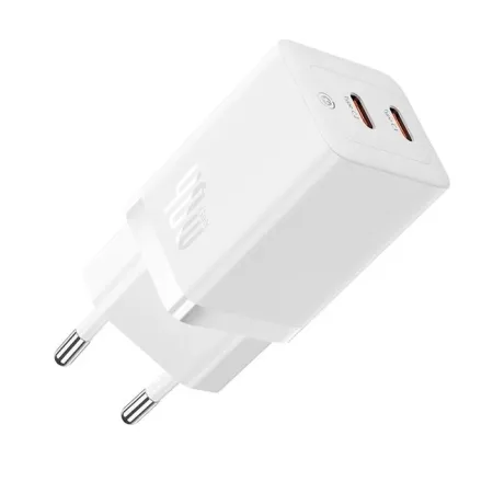 Сетевое зарядное устройство Baseus GaN5 Pro PD3.0 40W 2Type-C 3A Белый