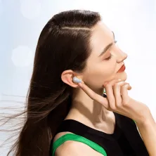 Беспроводные Bluetooth наушники Baseus AirNora 2 с функцией шумоподавления ANC Голубой