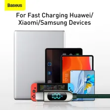 Кабель Baseus Display Series Fast Charging Data Cable Type-C to Type-C 100W 20V 5A 2m Зелений