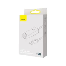 USB Переходник Baseus Lite Series Ethernet 100 Mbps Type-A to RJ45 Сірий