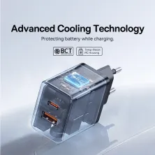 Сетевое зарядное устройство Baseus Cube Fast Charger QC3.0+PD3.0 30W USB+Type-C 3A Черный