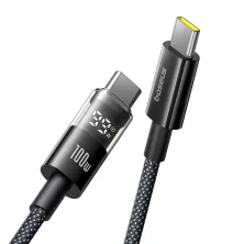 Кабель Baseus Display 2 Series Fast Charging Data Cable Type-C to Type-C 100W 20V 5A 1m Черный