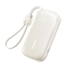 УМБ Baseus EnerFill FC21 Qpow 3 Ultra 10000mAh 22.5W з технологією QC3.0+PD3.0 + Кабель Type-C to Lightning Сріблястий
