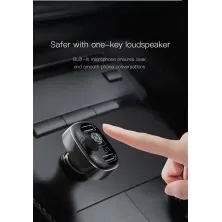 FM-трансмітер Baseus T-Typed MP3 Car Charger S-09 2USB 3.4A Black (CCALL-TM01)