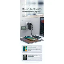 Сетевое зарядное устройство Baseus GaN 2in1 QC3.0+PD3.0 45W USB+Type-C 5A с функцией Павербанка 10000mAh + кабель Type-C 60W 20V/3A 1м Черный