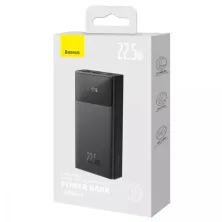 УМБ Baseus Star-Lord Digital Display 10000mAh 22.5W с технологией QC3.0+PD3.0 2USB+Type-C + Кабель USB to Type-C Черный