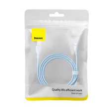 Кабель Baseus Pudding Series Fast Charging Data Cable USB to Lightning 2.4A 2m Голубой