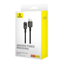 Кабель Baseus Unbreakable Series Fast Charging Data Cable USB to Lightning 2.4A 1m Чорний