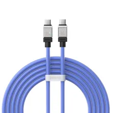 Кабель Baseus CoolPlay Series Fast Charging Data Cable Type-C to Type-C 100W 20V 5A 2m Синій