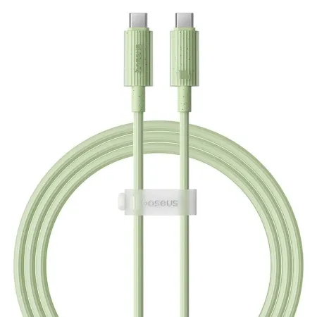 Кабель Baseus Habitat Series Fast Charging Data Cable Type-C to Type-C 100W 20V 5A 1m Салатовий