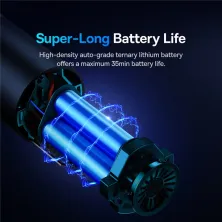 Аккумуляторный пылесос Baseus A5 Car Vacuum Cleaner 130 Вт 16000 Па Черный