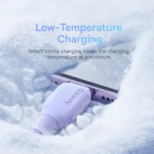 Кабель Baseus Pudding Series Fast Charging Data Cable Type-C to Lightning PD 20W 2m Фіолетовий