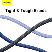 Кабель Baseus Crystal Shine Series Fast Charging Data Cable Type-C to Type-C 100W 20V 5A 1.2m Синий