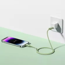 Кабель Baseus Habitat Series Fast Charging Data Cable USB to Lightning 2.4A 2m Салатовый