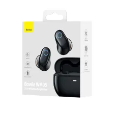 Бездротові Bluetooth навушники Baseus Bowie WM05 з функцією шумозаглушення ANC Чорний