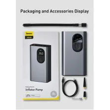 Компресор універсальний Baseus Energy Source Inflator Pump акумуляторний 7500mAh Сірий