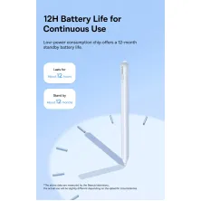 Стилус для iPad Baseus Writing 2 Series Plug-Type USB-C Active Wireless Version с LED индикатором 12 часов Белый