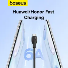 Кабель Baseus Pudding Series Fast Charging Data Cable USB to Type-C 100W 20V 5A 2m Черный
