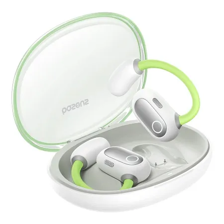 Беспроводные наушники открытого типа Baseus Eli Sport 1 Open-Ear Wireless TWS Earbuds IPX4 Салатовый