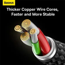 Кабель Baseus Glimmer Series Fast Charging Data Cable USB to Lightning 2.4A 2m Чорний