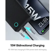 УМБ Baseus Airpow Lite 10000mAh 15W 3A USB+Type-C Черный