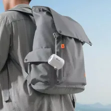 Портативний аккумуляторный насос Baseus PocketGo Portable Air Pump 1600mAh с фонариком Белый