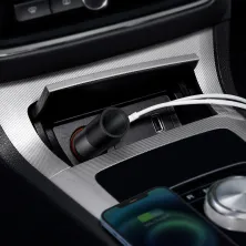 Автомобильное зарядное устройство Baseus Share Together Fast Charge Car Charger 120W 2USB + 1 Прикуриватель Серый