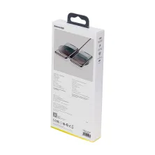 Бездротовий зарядний пристрій Baseus Simple 2in1 For Phone + Pods Pro з технологією Qi 15W 2A Чорний
