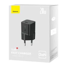 Сетевое зарядное устройство Baseus GaN5 Fast Charger 1C PD3.0 20W Type-C 3A Черный