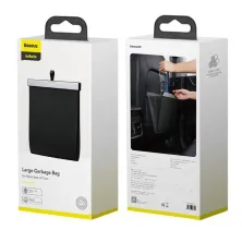 Автомобільний органайзер Baseus Large Garbage Bag for Back Seat контейнер для сміття на спинку сидіння Чорний