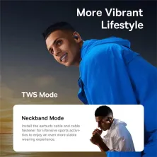 Беспроводные наушники открытого типа Baseus Eli Sport 1 Open-Ear Wireless TWS Earbuds IPX4 Черный