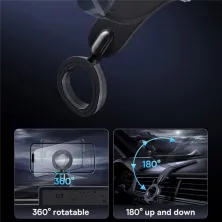 Автотримач для телефону магнітний Baseus C02 Go Series Magnetic  Car Phone Mount на торпедо Чорний