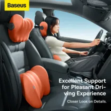 Подушка для спини Baseus ComfortRide Series Car Lumbar Помаранчевий