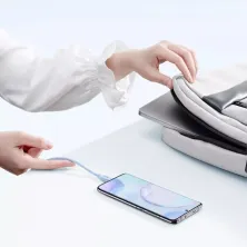 Кабель Baseus Jelly Liquid Silica Gel Series Fast Charging Data Cable USB to Type-C 100W 20V 5A 1.2m Синий