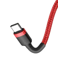 Кабель Baseus Cafule Flash Charging Data Line Cable Type-C to Type-C PD 2.0 QC 3.0 60W 20V 3A 2m Червоний
