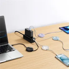 Кабель Baseus Free2Draw Mini Retractable Charging Data Cable Type-C to Type-C 100W 20V 5A 1m Білий
